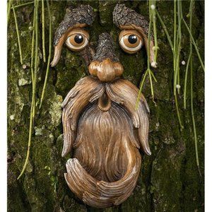 Tree Faces Decor Outdoor – Tree Hugger Yard Art Garden Decoration – Bird Feeders